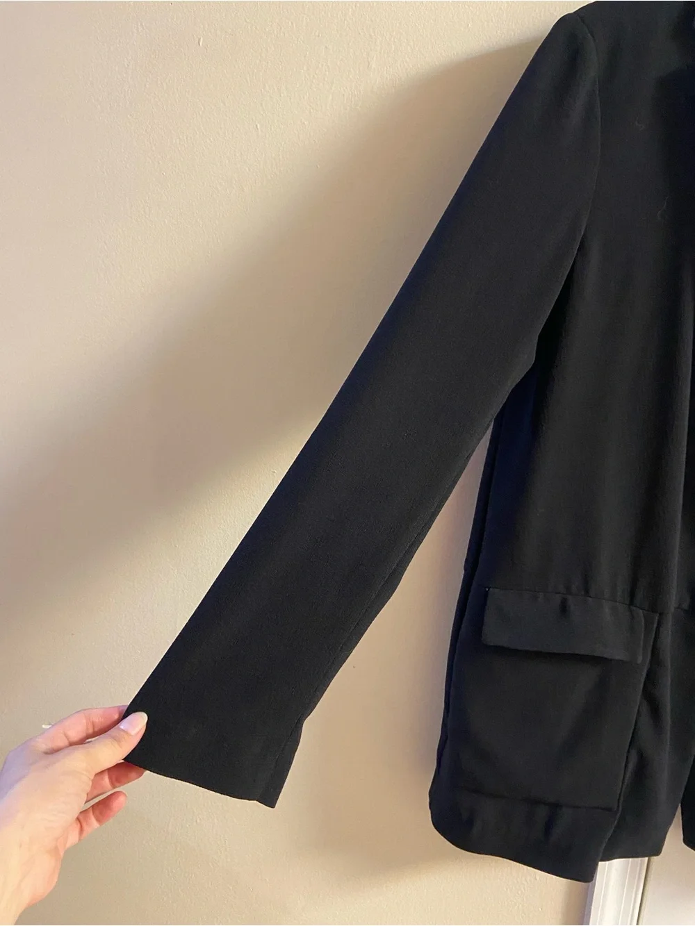Cartonnier Beatrice Black Long Blazer Jacket Medium